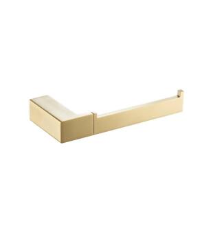 Flusso 196.1007SB Brass Toilet Paper Holder in Satin Brass PVD