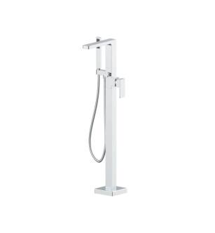 Flusso 196.1165CP Freestanding Floor Mount Bathtub / Tub Filler With Hand Shower in Chrome