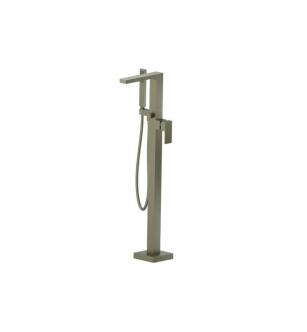 Flusso 196.1165AG Freestanding Floor Mount Bathtub / Tub Filler With Hand Shower in Army Green
