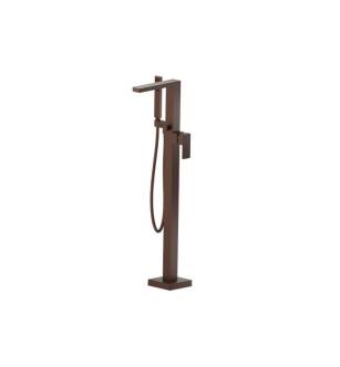 Flusso 196.1165VB Freestanding Floor Mount Bathtub / Tub Filler With Hand Shower in Vortex Brown