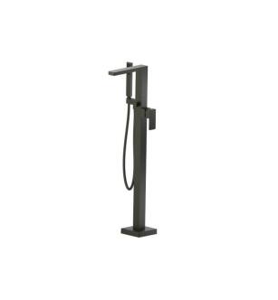 Flusso 196.1165DGR Freestanding Floor Mount Bathtub / Tub Filler With Hand Shower in Dark Green