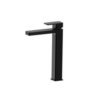 Flusso 196.1700GB Single Hole Vessel Faucet in Gloss Black