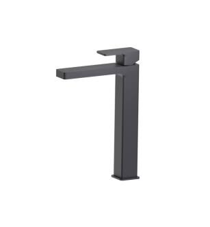 Flusso 196.1700DG Single Hole Vessel Faucet in Dark Gray
