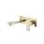 Isenberg 196.1800SB Single Handle Wall Mounted Bathroom Faucet in Satin Brass PVD