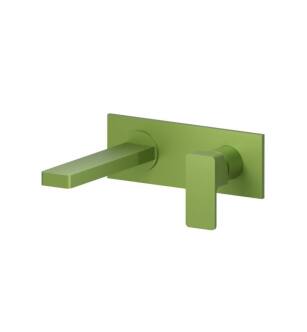 Flusso 196.1800IG Single Handle Wall Mounted Bathroom Faucet in Flusso Green