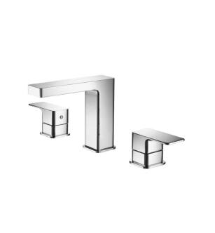 Flusso 196.2000CP Three Hole 8" Widespread Two Handle Bathroom Faucet in Chrome