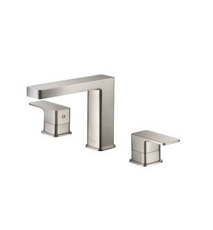 Flusso 196.2000BN Three Hole 8" Widespread Two Handle Bathroom Faucet in Brushed Nickel PVD