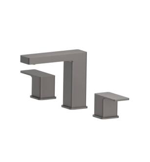 Flusso 196.2000SG Three Hole 8" Widespread Two Handle Bathroom Faucet in Steel Gray