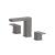 Isenberg 196.2000SG Three Hole 8" Widespread Two Handle Bathroom Faucet in Steel Gray