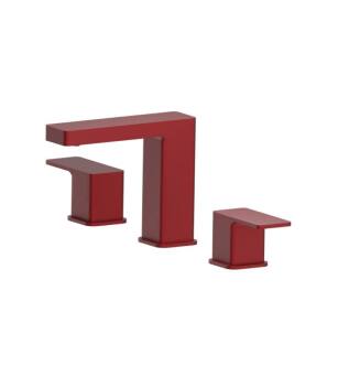 Flusso 196.2000CR Three Hole 8" Widespread Two Handle Bathroom Faucet in Crimson