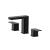 Isenberg 196.2000GB Three Hole 8" Widespread Two Handle Bathroom Faucet in Gloss Black