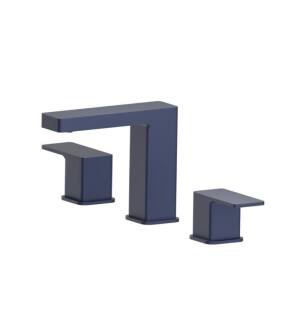 Flusso 196.2000NB Three Hole 8" Widespread Two Handle Bathroom Faucet in Navy Blue