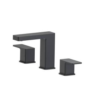 Flusso 196.2000RG Three Hole 8" Widespread Two Handle Bathroom Faucet in Rock Gray