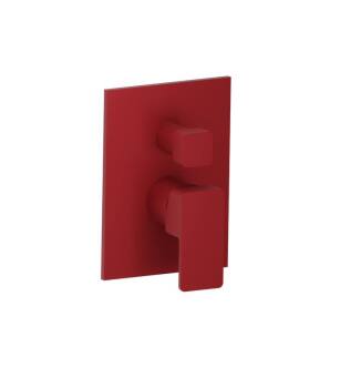 Flusso 196.2100CR Tub / Shower Trim With Pressure Balance Valve - 2-Output in Crimson