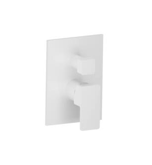 Flusso 196.2100GW Tub / Shower Trim With Pressure Balance Valve - 2-Output in Gloss White