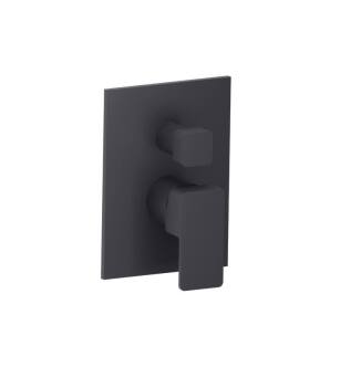 Flusso 196.2100DG Tub / Shower Trim With Pressure Balance Valve - 2-Output in Dark Gray