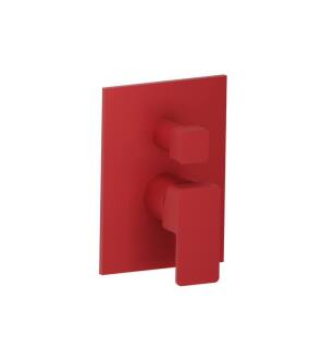 Flusso 196.2100DR Tub / Shower Trim With Pressure Balance Valve - 2-Output in Deep Red