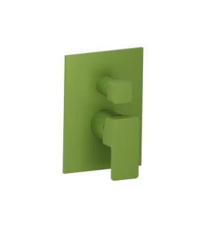 Flusso 196.2100IG Tub / Shower Trim With Pressure Balance Valve - 2-Output in Flusso Green