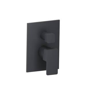 Flusso 196.2100RG Tub / Shower Trim With Pressure Balance Valve - 2-Output in Rock Gray
