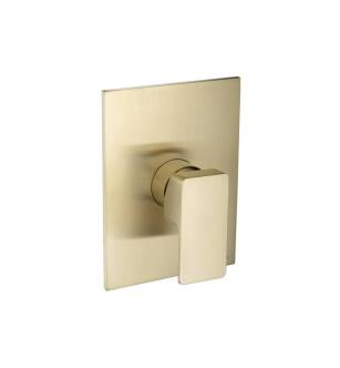 Flusso 196.2200SB Shower Trim With Pressure Balance Valve in Satin Brass PVD