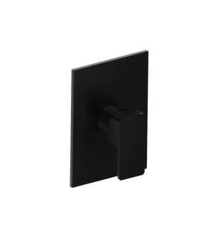 Flusso 196.2200GB Shower Trim With Pressure Balance Valve in Gloss Black