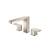 Isenberg 196.2410PN 3 Hole Deck Mount Roman Tub Faucet in Polished Nickel PVD