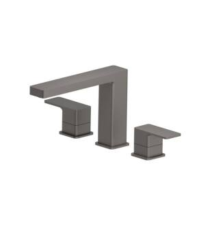 Flusso 196.2410SG 3 Hole Deck Mount Roman Tub Faucet in Steel Gray