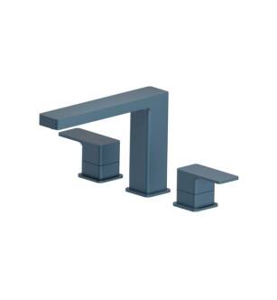 Flusso 196.2410BP 3 Hole Deck Mount Roman Tub Faucet in Blue Platinum