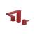 Isenberg 196.2410DR 3 Hole Deck Mount Roman Tub Faucet in Deep Red