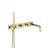 Isenberg 196.2691SB Wall Mount Tub Filler With Hand Shower in Satin Brass PVD