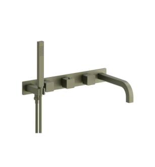 Isenberg 196.2691AG Wall Mount Tub Filler With Hand Shower in Army Green