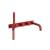 Isenberg 196.2691DR Wall Mount Tub Filler With Hand Shower in Deep Red
