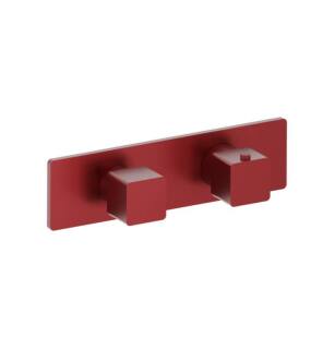 Flusso 196.2693CR 3/4" Horizontal Thermostatic Shower Valve and Trim with 1 Ouptut in Crimson