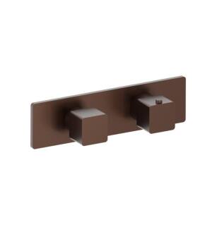 Flusso 196.2693VB 3/4" Horizontal Thermostatic Shower Valve and Trim with 1 Ouptut in Vortex Brown