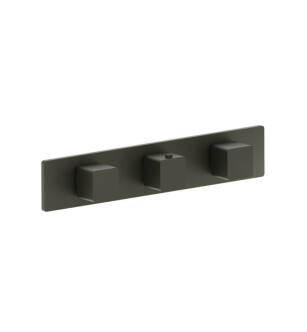 Flusso 196.2715GMG 3/4" Horizontal Thermostatic Valve with 2 Volume Controls & Trim in Gun Metal Gray