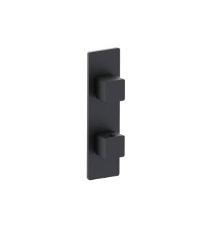 Flusso 196.2720RG 3/4" Horizontal Thermostatic Shower Valve & Trim - 1- Output in Rock Gray