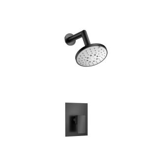 Flusso 196.3000MB Single Output Shower Set With ABS Shower Head and Arm in Matte Black