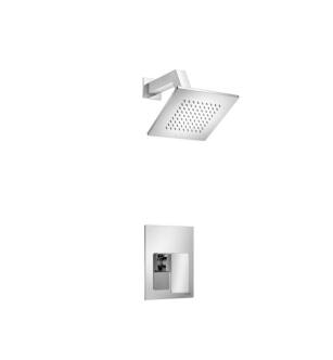 Flusso 196.3050CP Single Output Shower Set With Brass Shower Head and Arm in Chrome