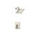 Isenberg 196.3050BN Single Output Shower Set With Brass Shower Head and Arm in Brushed Nickel PVD
