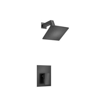 Flusso 196.3050MB Single Output Shower Set With Brass Shower Head and Arm in Matte Black