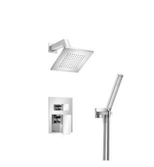 Flusso 196.3250CP Two Output Shower Set With Shower Head And Hand Held in Chrome