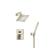 Isenberg 196.3250BN Two Output Shower Set With Shower Head And Hand Held in Brushed Nickel PVD