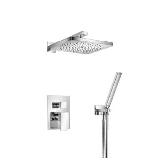 Flusso 196.3300CP Two Output Shower Set With Shower Head And Hand Held in Chrome