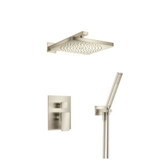 Flusso 196.3300BN Two Output Shower Set With Shower Head And Hand Held in Brushed Nickel PVD