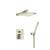 Isenberg 196.3300BN Two Output Shower Set With Shower Head And Hand Held in Brushed Nickel PVD