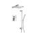Isenberg 196.3450CP Two Output Shower Set With Shower Head, Hand Held And Slide Bar in Chrome
