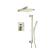 Isenberg 196.3450BN Two Output Shower Set With Shower Head, Hand Held And Slide Bar in Brushed Nickel PVD