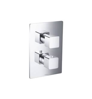 Flusso 196.4101CP 3/4" Thermostatic Shower Valve & Trim with One Output in Chrome