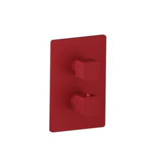 Flusso 196.4101CR 3/4" Thermostatic Shower Valve & Trim with One Output in Crimson