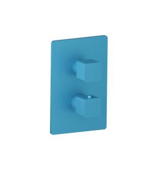 Flusso 196.4101SKB 3/4" Thermostatic Shower Valve & Trim with One Output in Sky Blue
